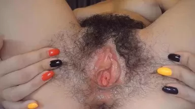 Dazzling ex-stripper Helga loves fucking her hairy vagina